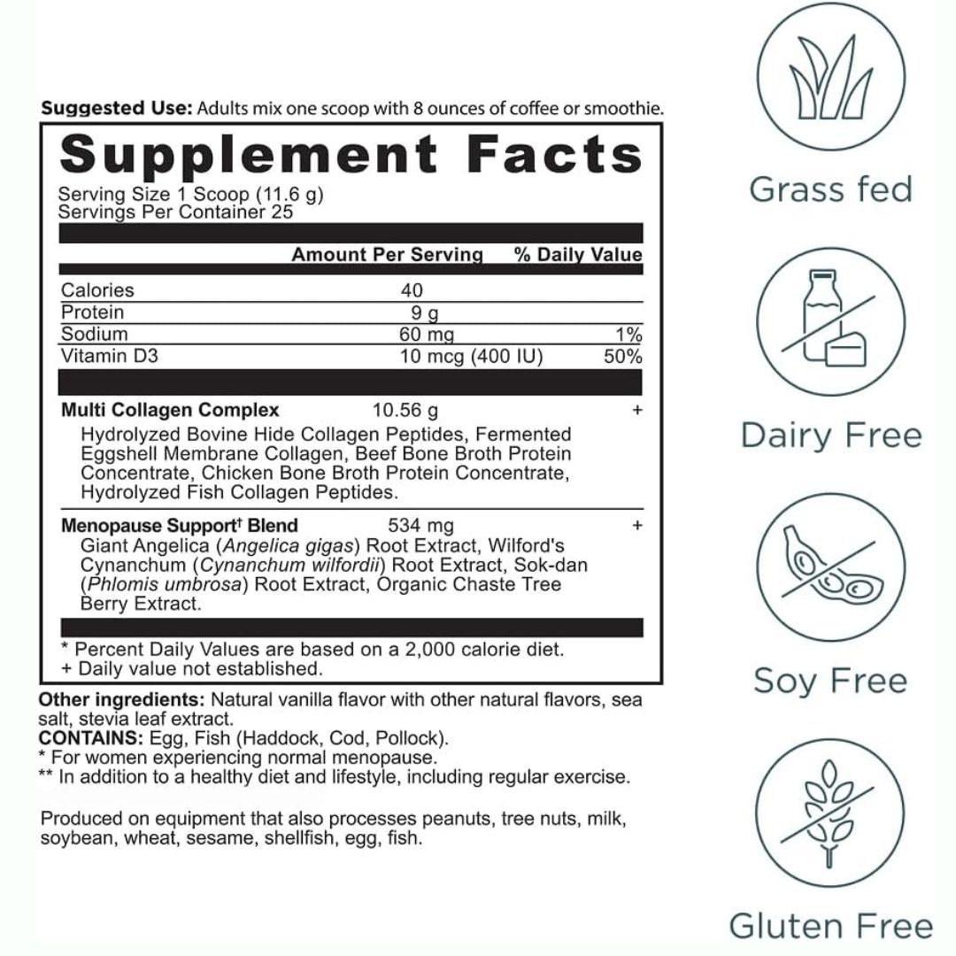Ancient Nutrition Ancient Nutrition Menopause Support + Collagen Powder - 25 Servings - 10.2 oz