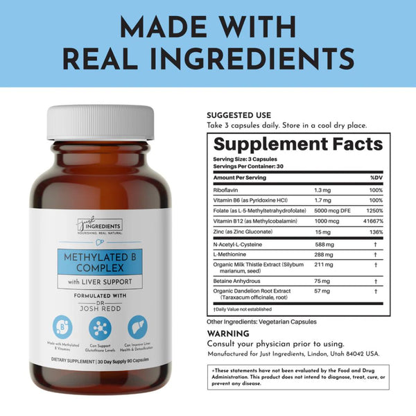 Just Ingredients LIVER SUPPORT - 90 Capsules