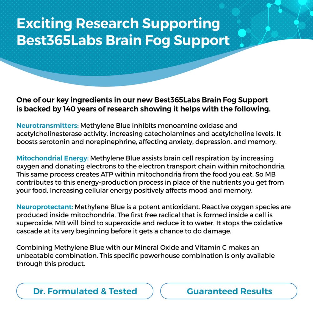 Best 365 Labs Methylene Blue - Brain Fog Support 1 floz