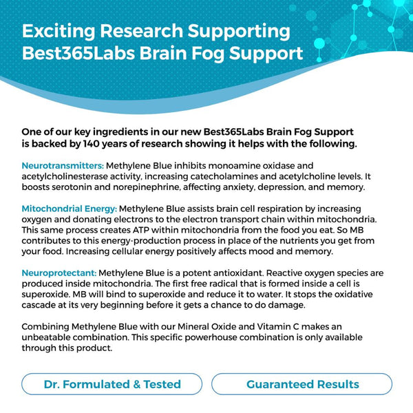 Best 365 Labs Methylene Blue - Brain Fog Support 1 floz