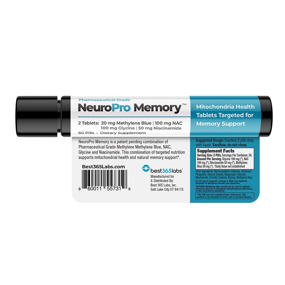 Best 365 Labs Methylene Blue - NeuroPro Memory - 60 Tablets