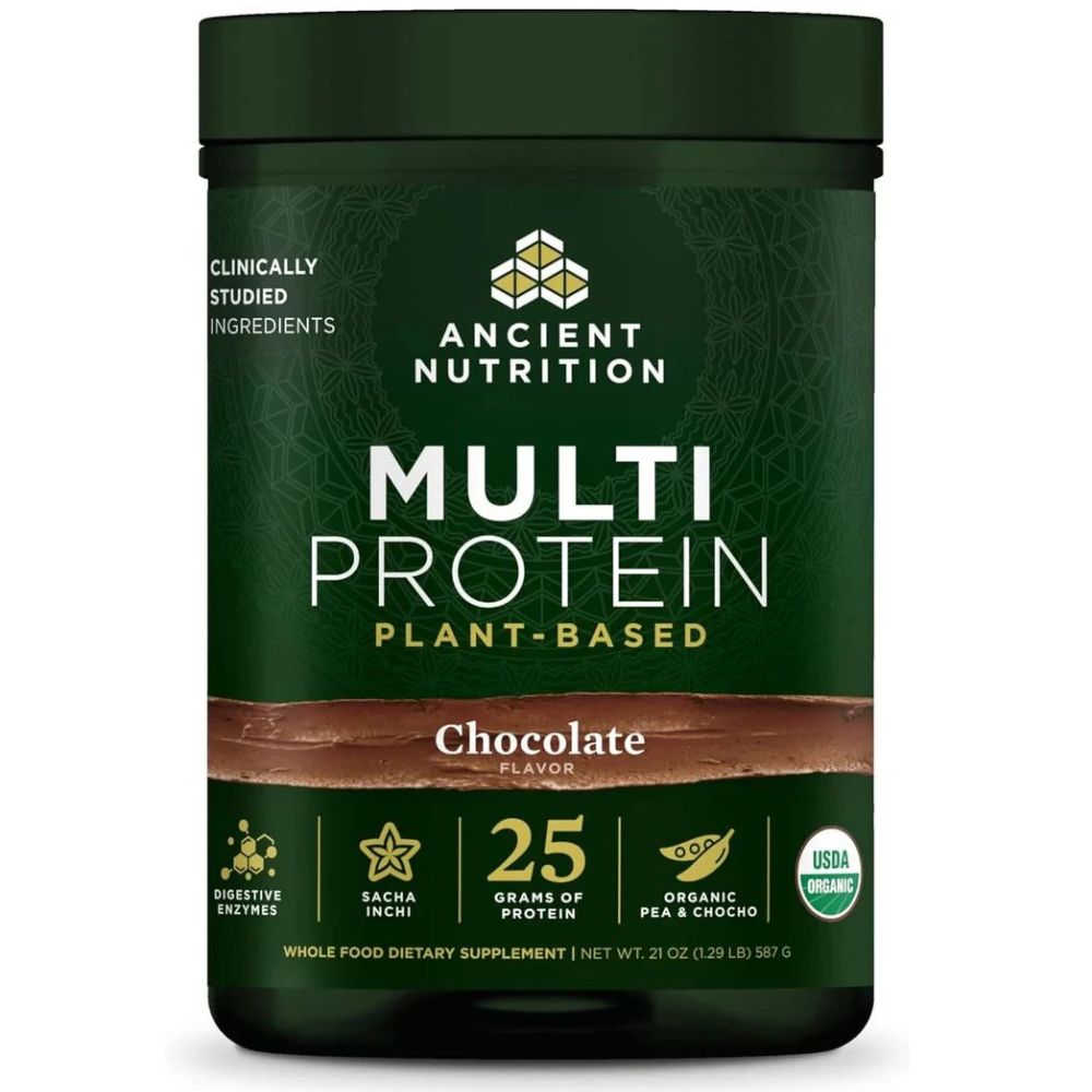Ancient Nutrition Multi Protein Powder – Plant-Based Chocolate 21oz