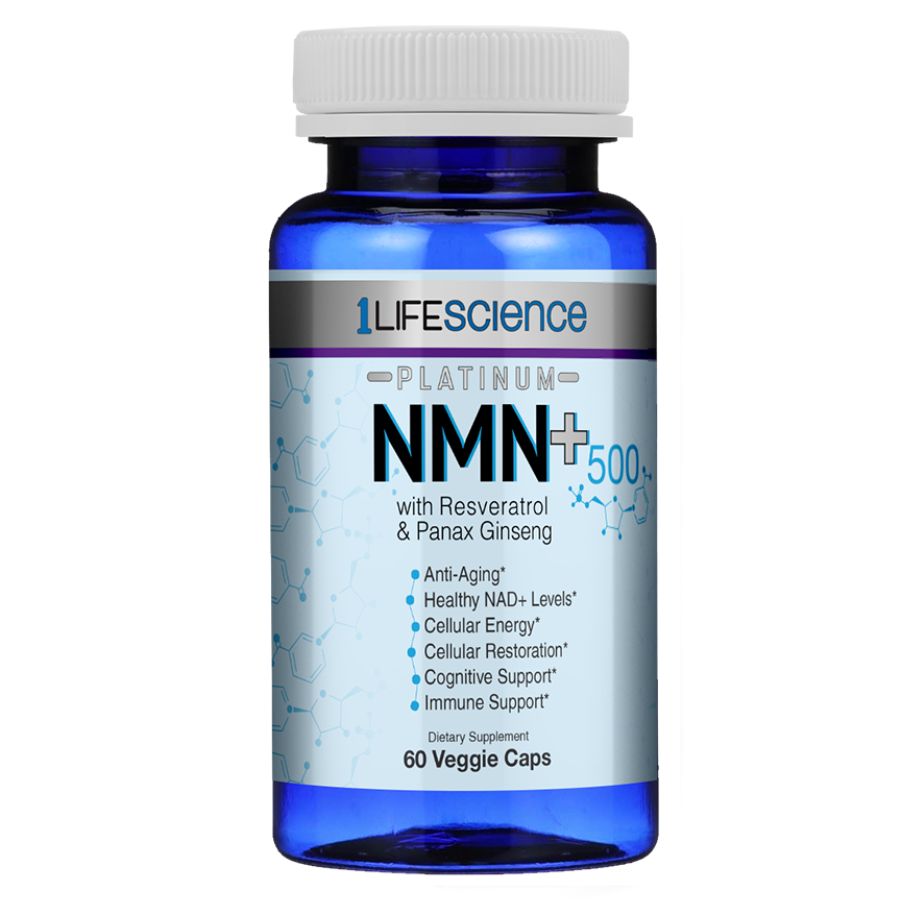 1LifeScience - NMN 500+ 500 mg 60 Veg Caps