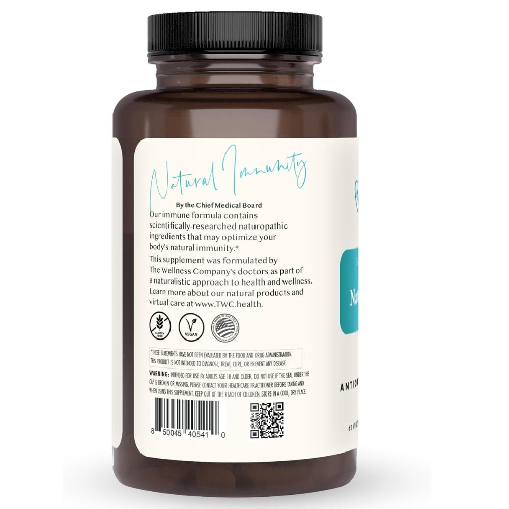 The Wellness Company Natural Immunity – Full-Spectrum Antioxidant & Immune Support - 60 Capsule