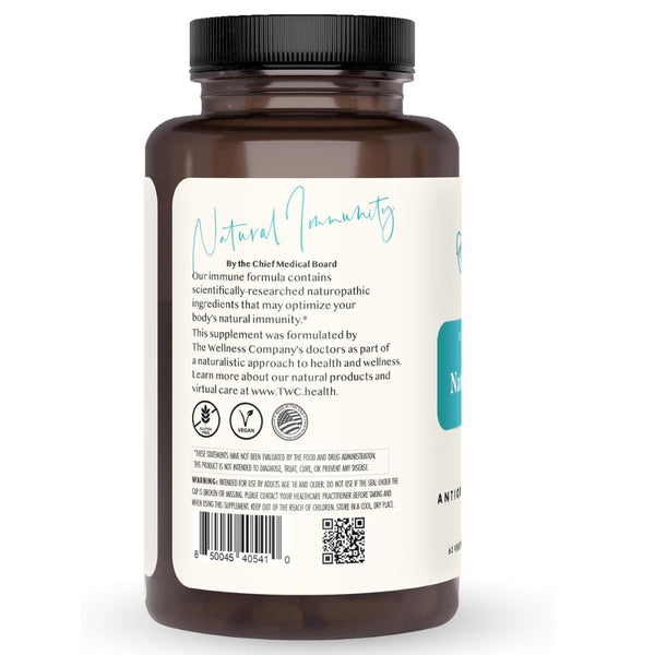 The Wellness Company Natural Immunity – Full-Spectrum Antioxidant & Immune Support - 60 Capsule