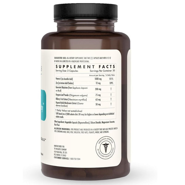 The Wellness Company Natural Immunity – Full-Spectrum Antioxidant & Immune Support - 60 Capsule