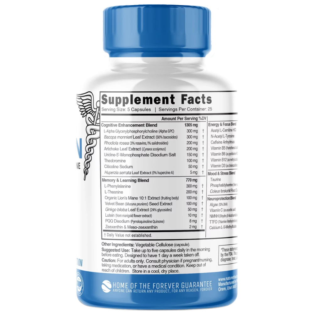 Natures Fusions Apex Brain 3500mg 125 Capsules