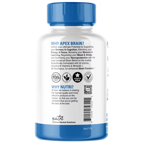 Natures Fusions Apex Brain 3500mg 125 Capsules