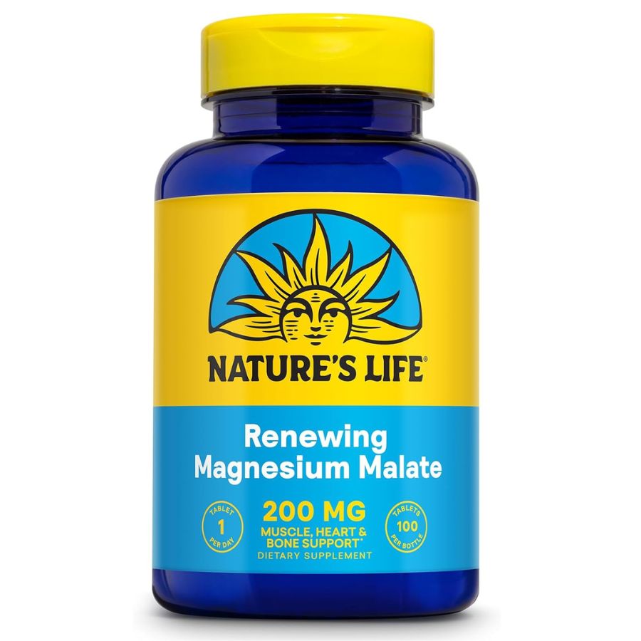 Nature's Renewing Magnesium Malate - 200 mg - 100 Tablets