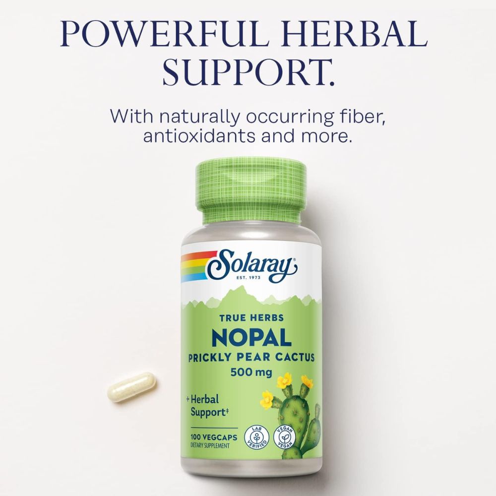 Solaray Nopal (Prickly Pear Cactus) 500 mg – 100 VegCaps