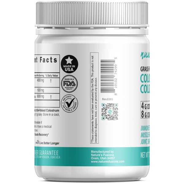 Nutri Colostrum + Collagen 4/8 g Unflavored Powder – 360 g Tub