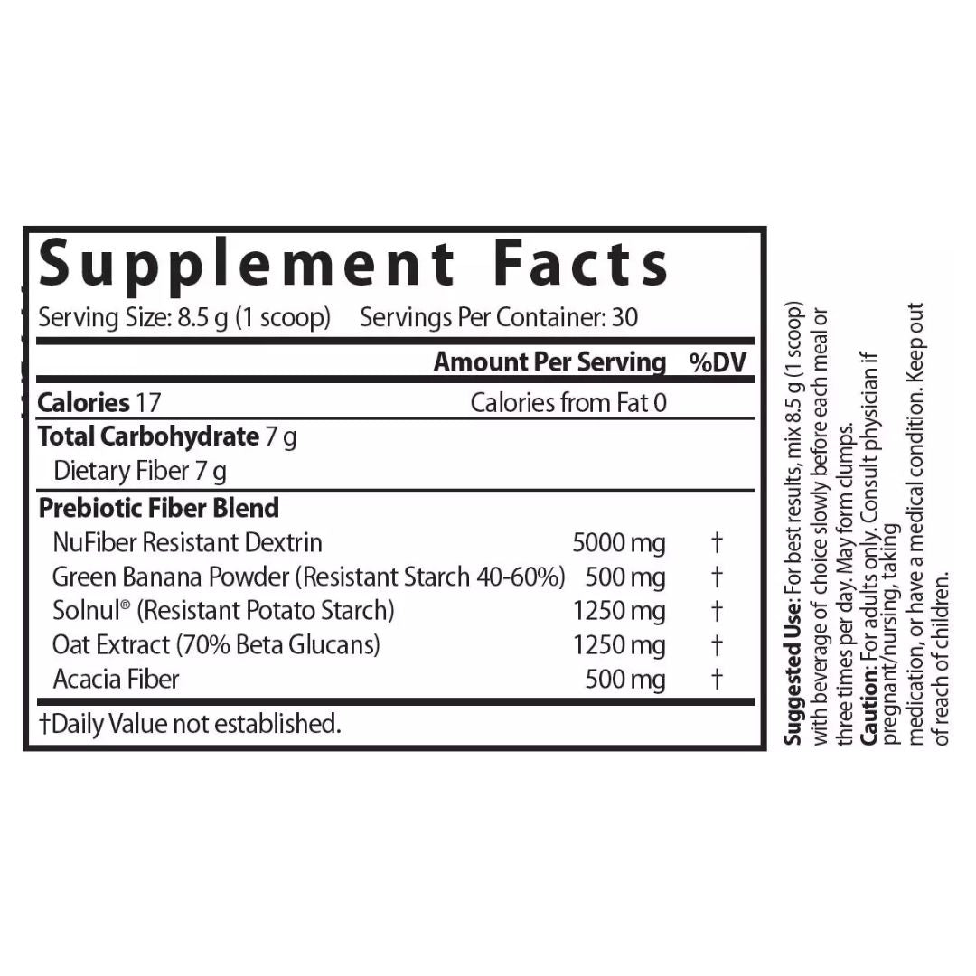 Nutri Prebiotic Fiber Complex Unflavored Powder – 9 oz