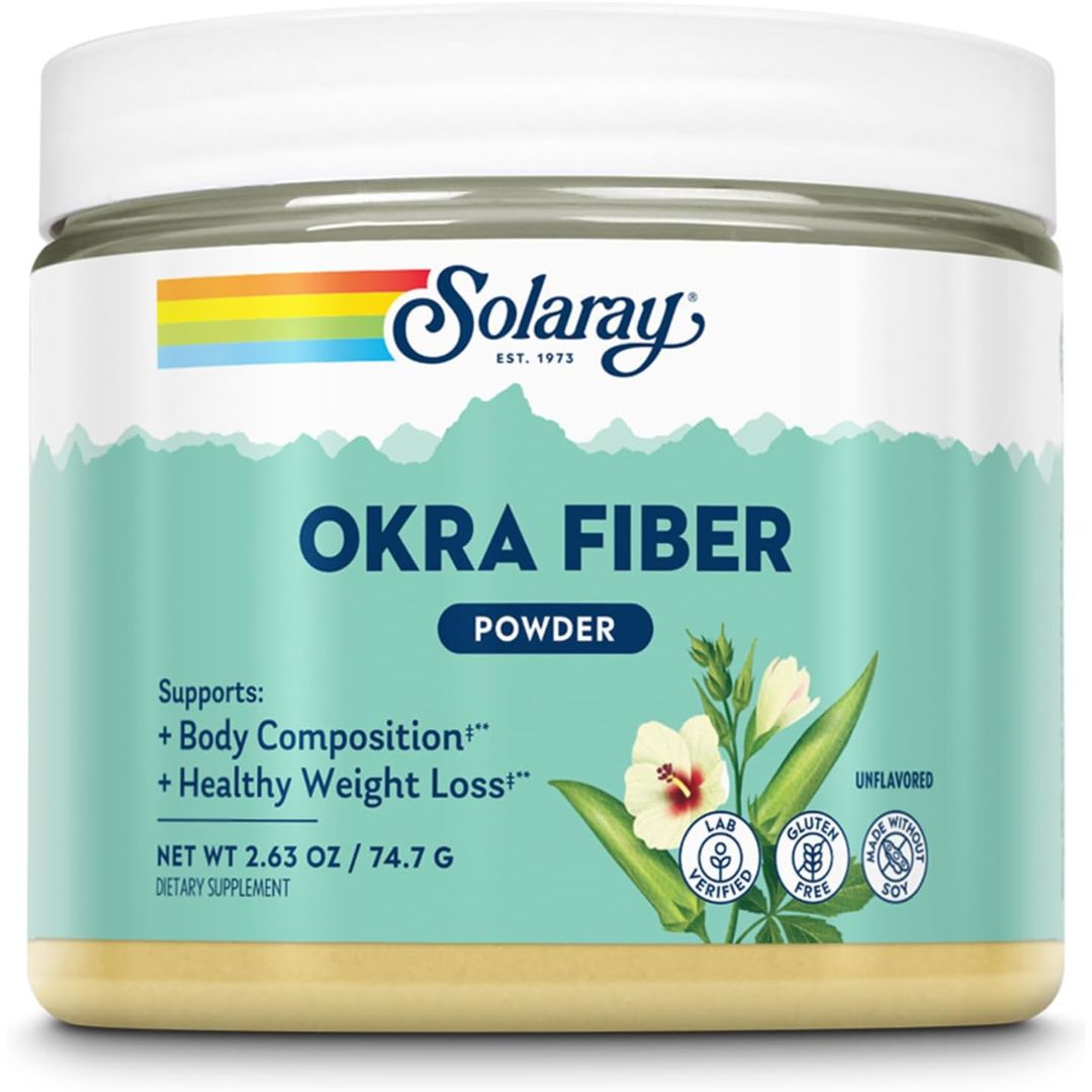 Solaray OKRA FIBER OKRALIN 2.6 Ounce