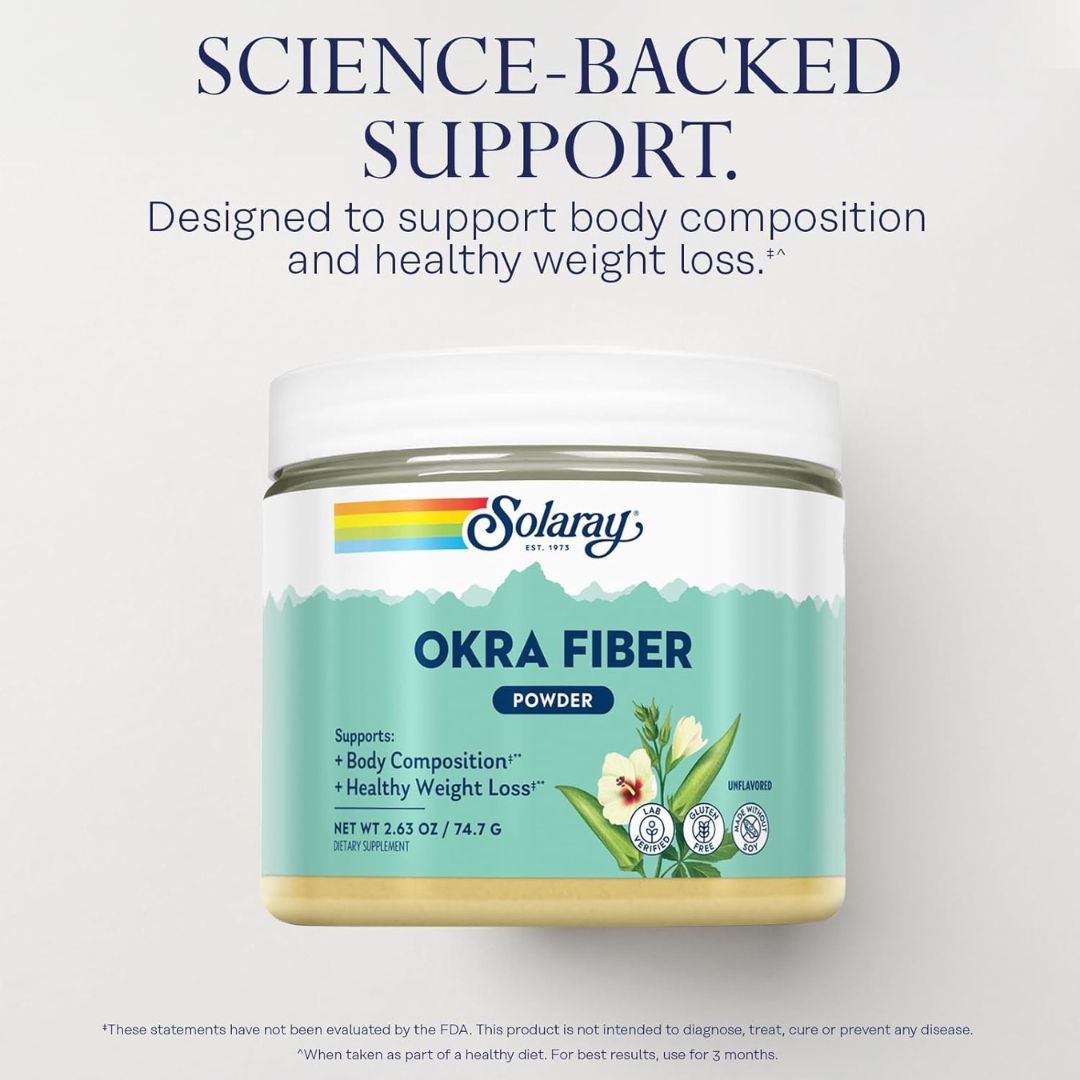 Solaray OKRA FIBER OKRALIN 2.6 Ounce