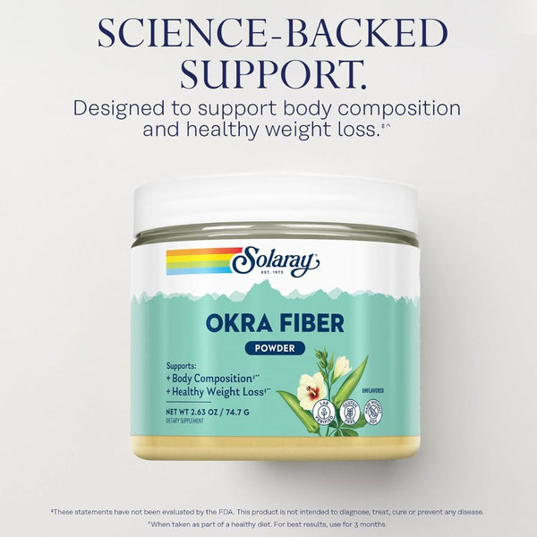 Solaray OKRA FIBER OKRALIN 2.6 Ounce