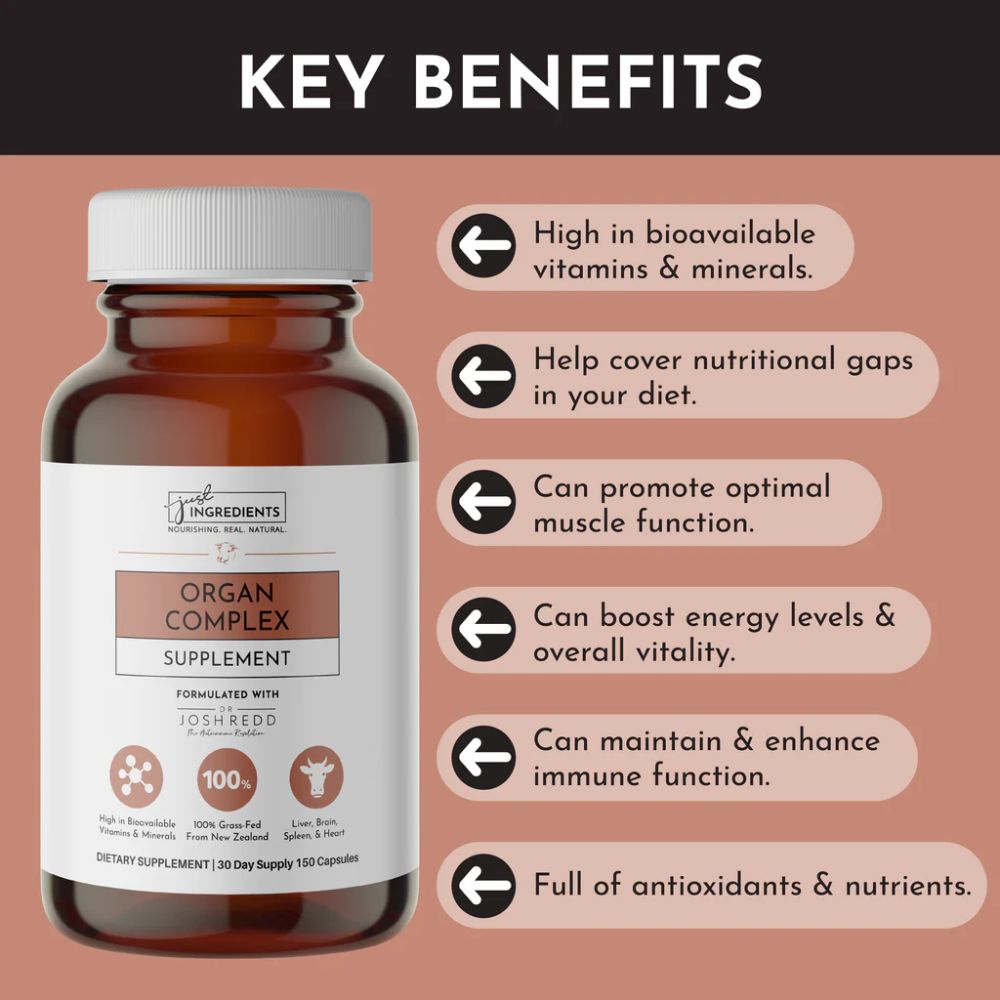Just Ingredients Organ Complex - 150 Capsules