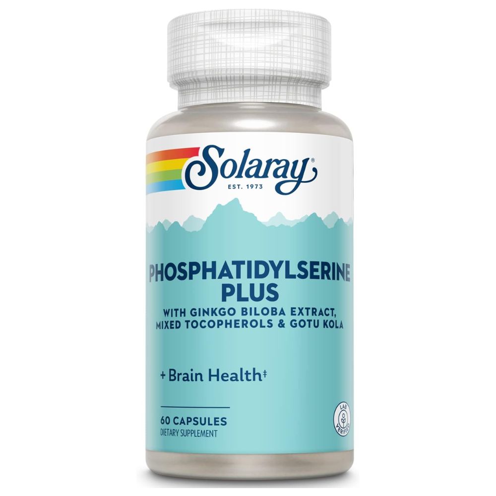 Solaray Phosphatidylserine Plus - 100 mg - 60 VegCaps
