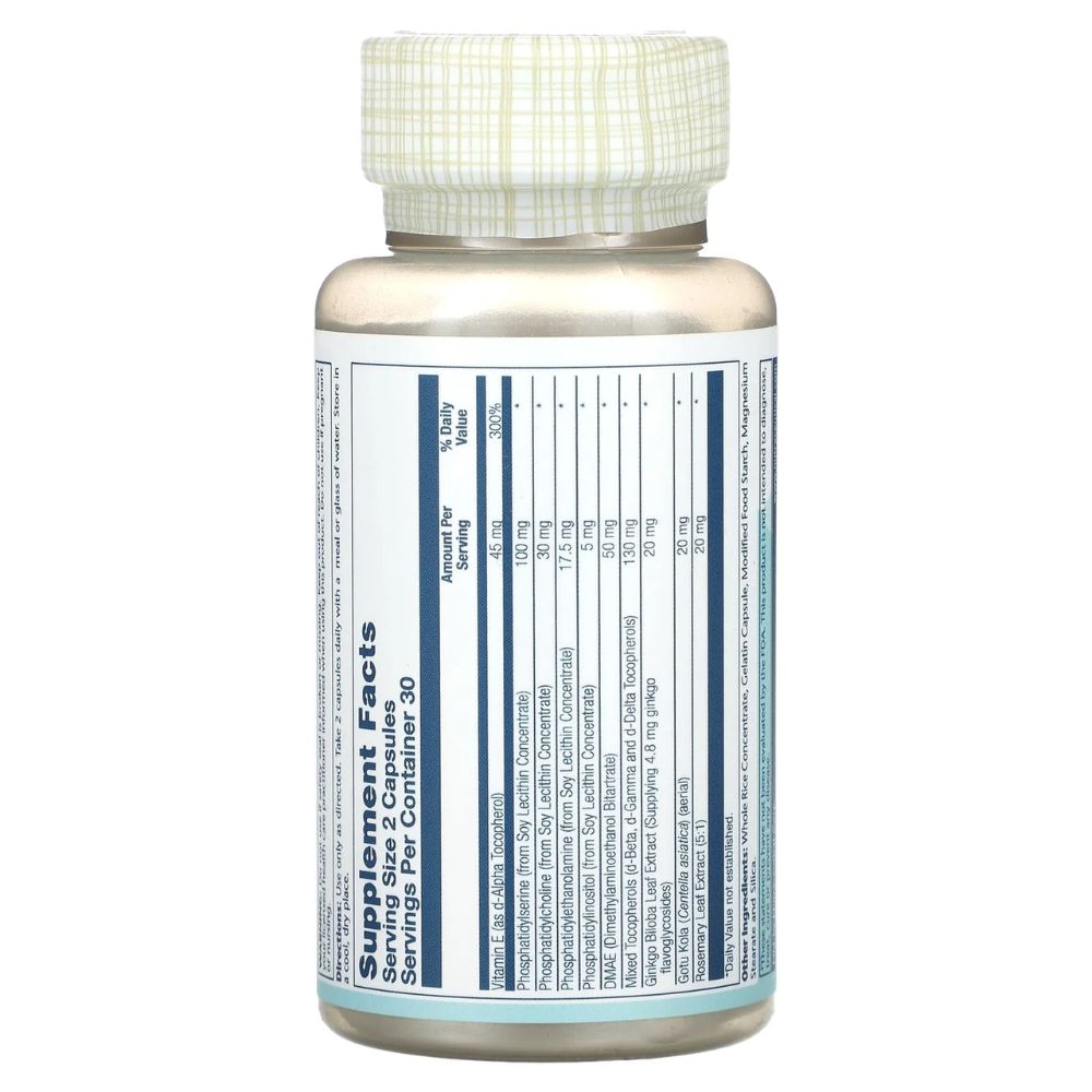 Solaray Phosphatidylserine Plus - 100 mg - 60 VegCaps