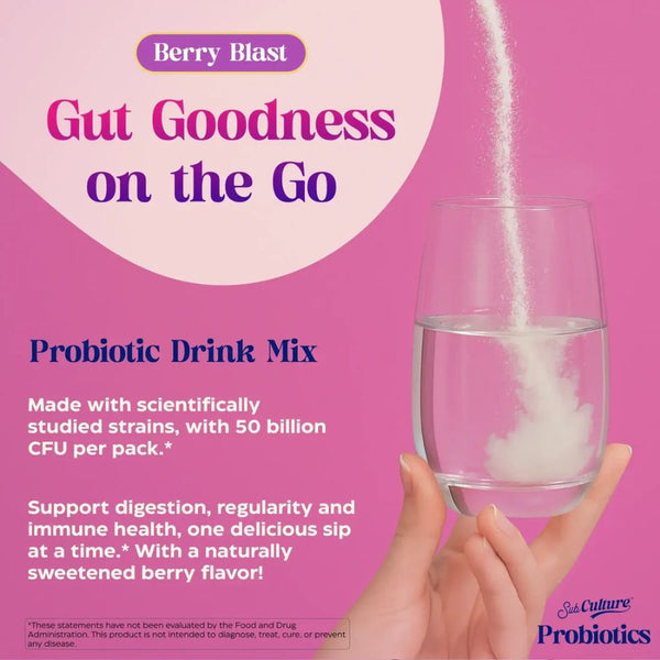 Enzymedica Subculture Probiotic Stickpacks - Berry Blast 20 stick