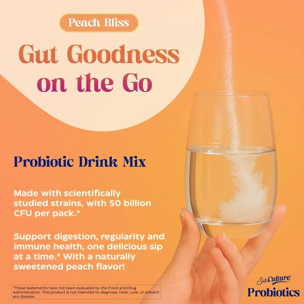 Enzymedica Subculture Probiotic Stickpacks - Peach Bliss 20 stick