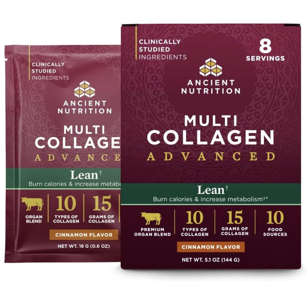 Ancient Nutrition MULTI COLLAGEN ADVANCED LEAN CINNAMON 8 Count