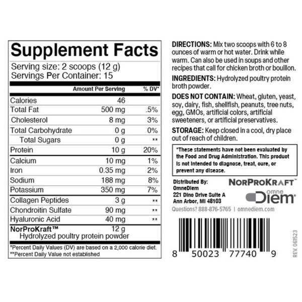 OmneDiem Purely Norwegian Bone Broth 6.35 Ounce