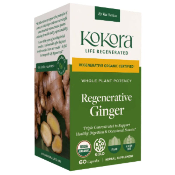 Kokora Regenerative Ginger – Healthy Digestion & Gut Support - 60 Caps