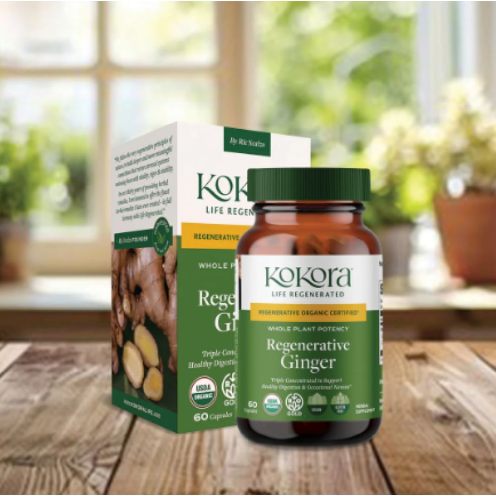 Kokora Regenerative Ginger – Healthy Digestion & Gut Support - 60 Caps