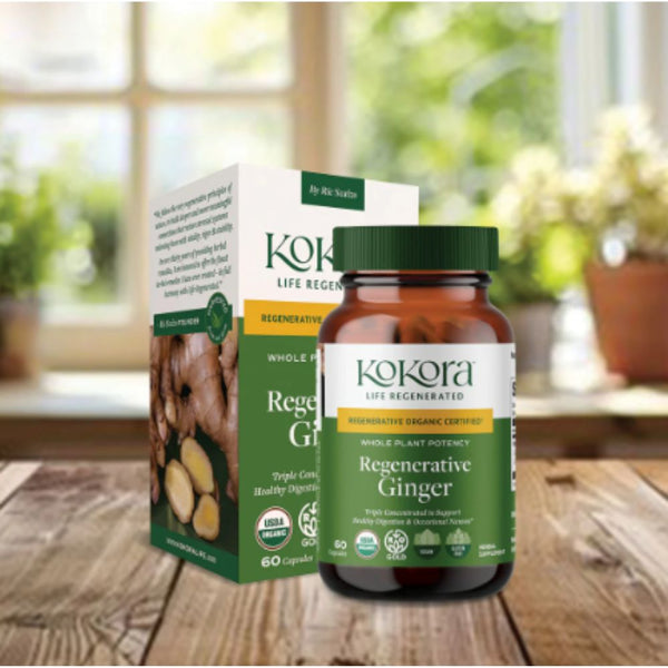 Kokora Regenerative Ginger – Healthy Digestion & Gut Support - 60 Caps