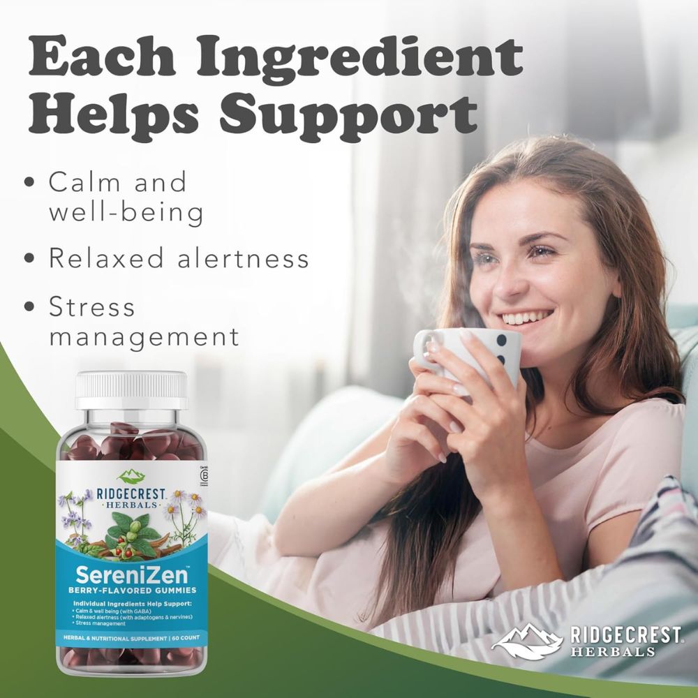 RidgeCrest SereniZen Gummies 60 Count