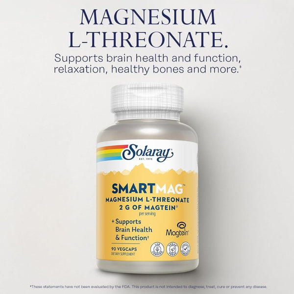 Solaray SmartMag™ Magnesium L-Threonate – 90 VegCaps