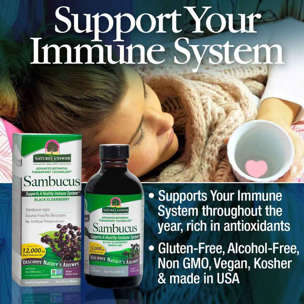 Nature's Answer Sambucus 5000 mg 4 Ounce
