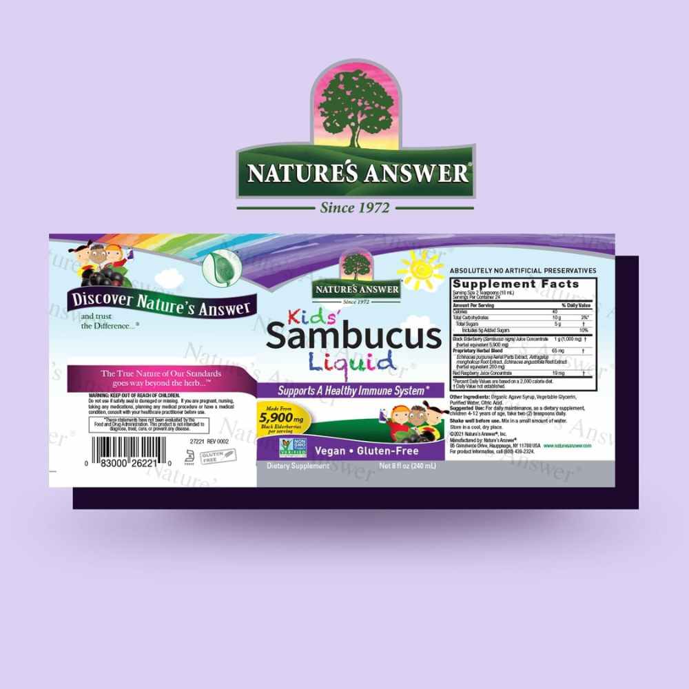 Nature's Answer Sambucus Kids Formula 8 Ounce