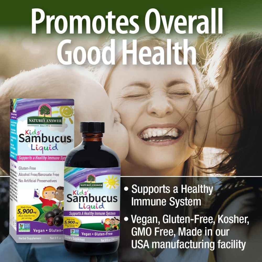 Nature's Answer Sambucus Kids Formula 8 Ounce