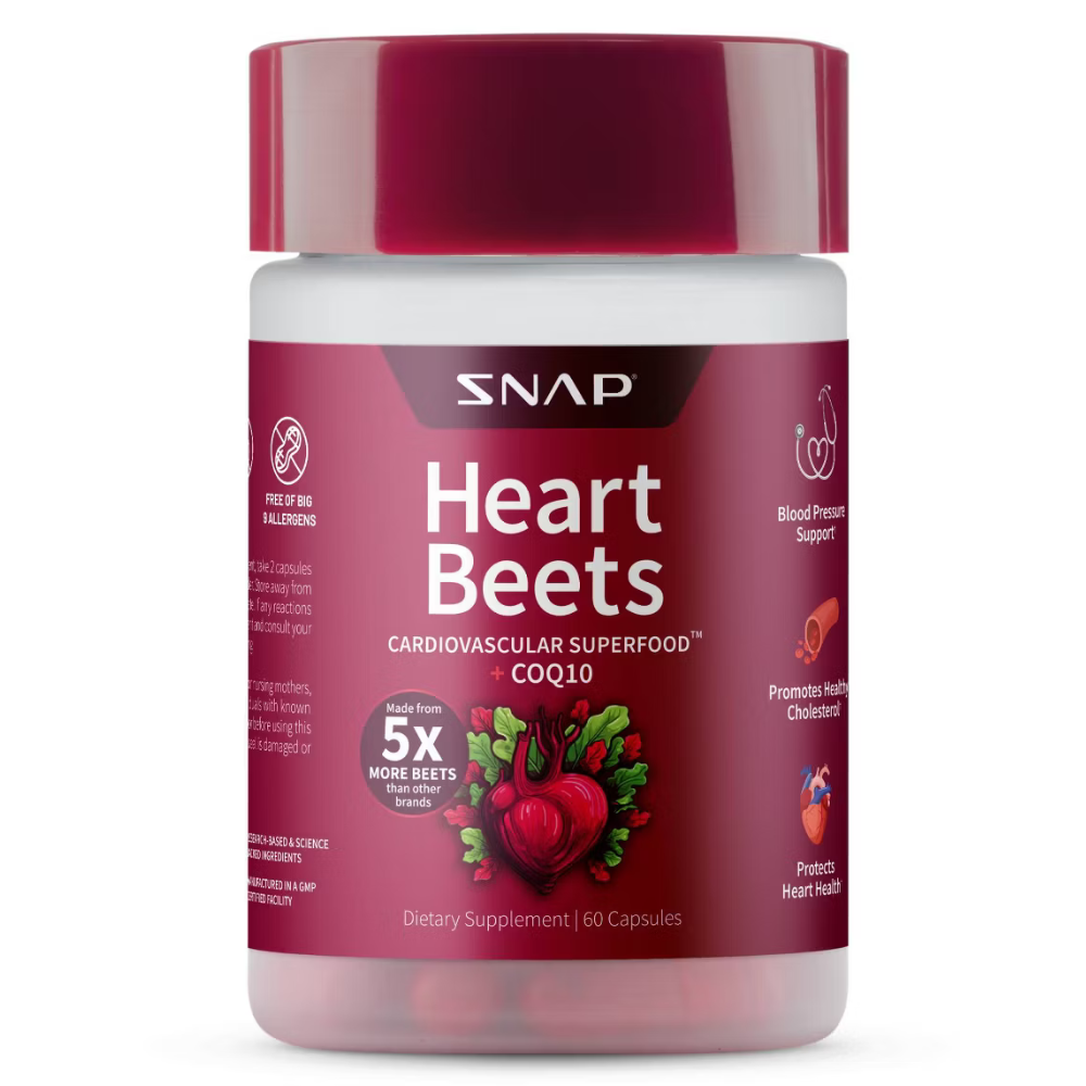 Snap Supplements HEART BEETS 60 Capsules