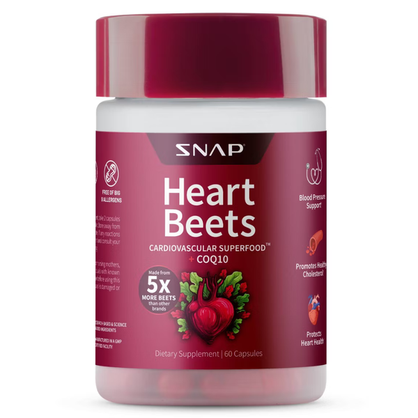 Snap Supplements HEART BEETS 60 Capsules