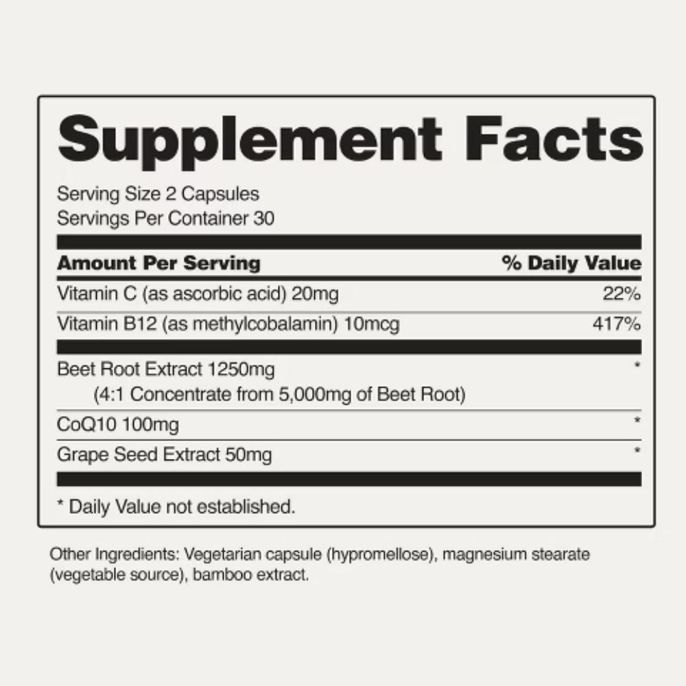 Snap Supplements HEART BEETS 60 Capsules