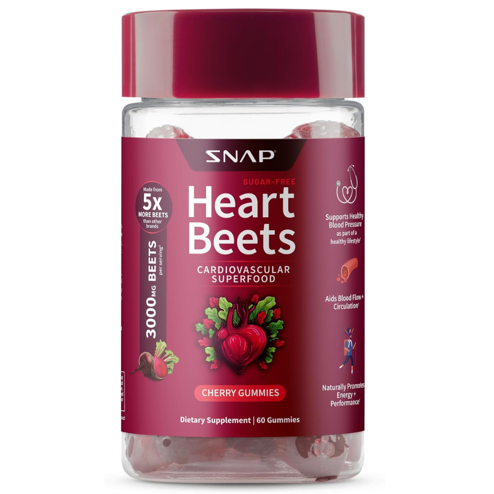 Snap Supplements Heart Beets Gummies 60 Count