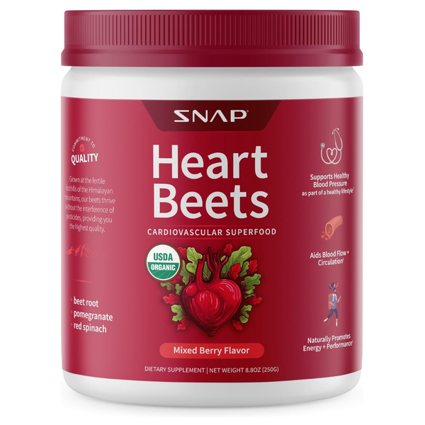 Snap Supplements Heart Beets Powder 8.8 Ounce