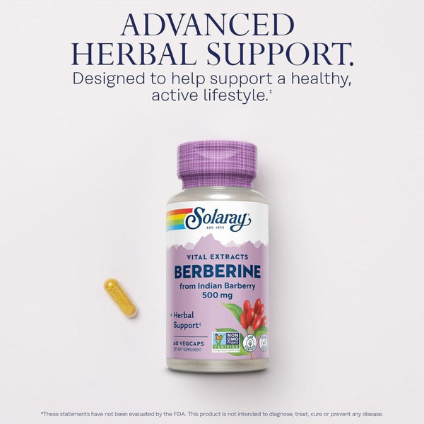 Solaray Berberine 500mg 60 Capsules
