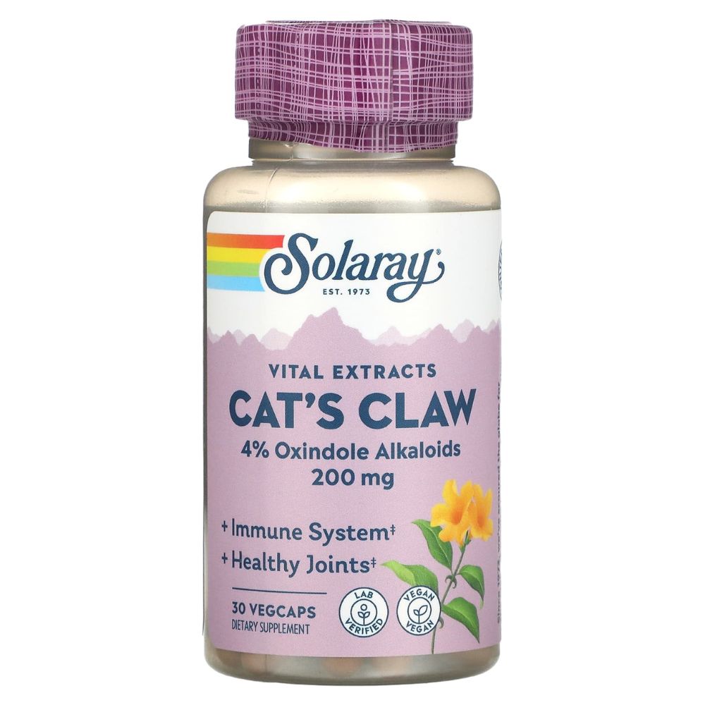 Solaray Cats Claw 200mg 30 Capsules