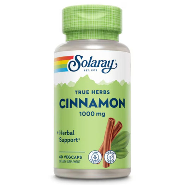 Solaray Cinnamon - 1000 mg - 60 VegCaps