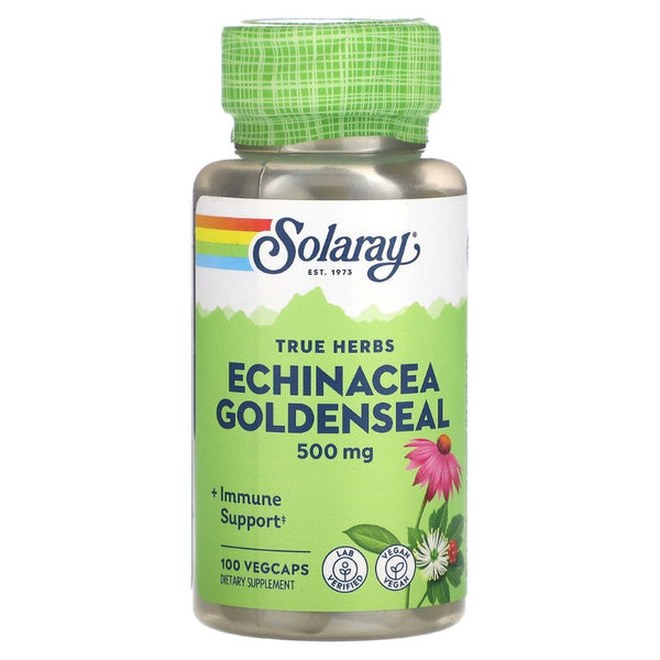 Solaray Echinacea Root Goldenseal - 500 mg - 100 VegCaps