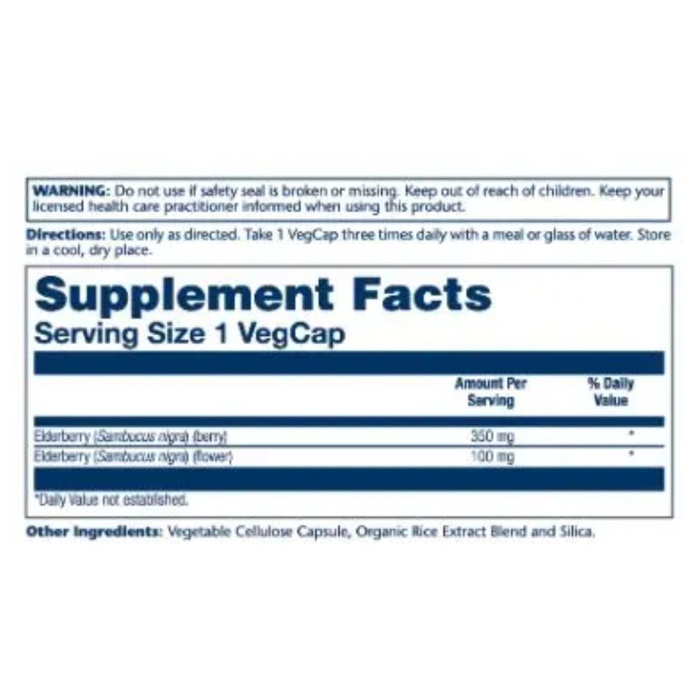 Solaray Elderberry - 450 mg - 100 VegCaps