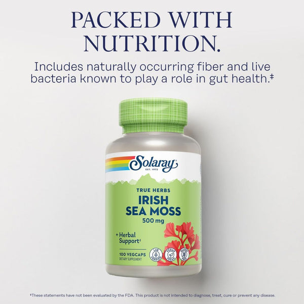Solaray Irish Sea Moss - 500 mg - 100VegCaps
