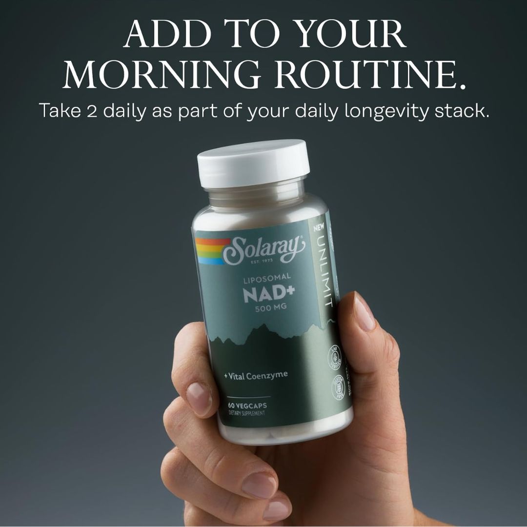 Solaray Liposomal NAD+ Cellular Energy & Healthy Aging Support 30 Servings