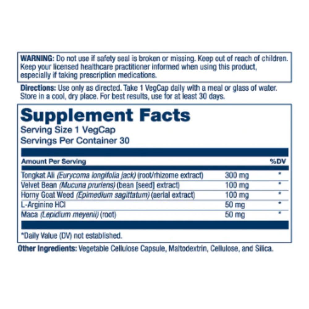 Solaray Men's LIBIDO SUPPORT 30 Count