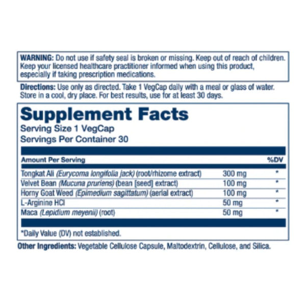 Solaray Men's LIBIDO SUPPORT 30 Count