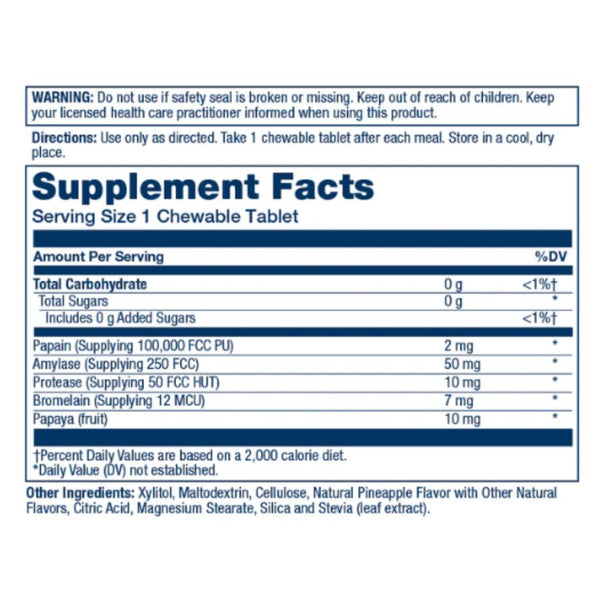 Solaray Papaya Enzyme - 90 Chewables