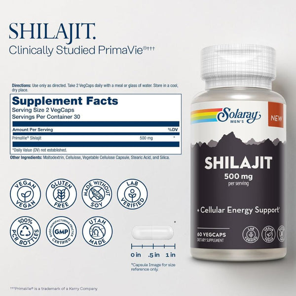 Solaray SHILAJIT 500MG 60 Count